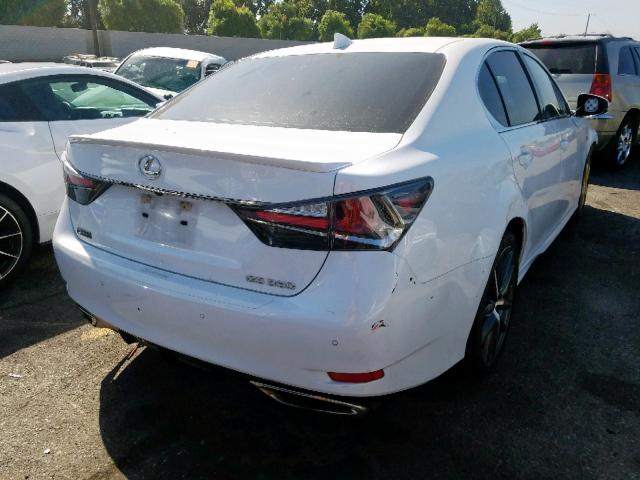 JTHBZ1BL0GA000627 - 2016 LEXUS GS 350 BAS WHITE photo 4