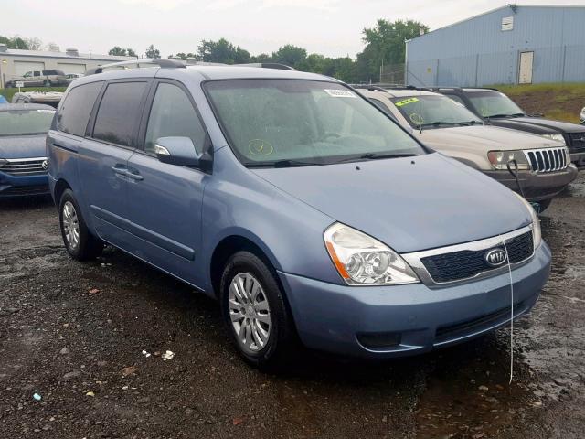 KNDMG4C78C6418322 - 2012 KIA SEDONA LX BLUE photo 1