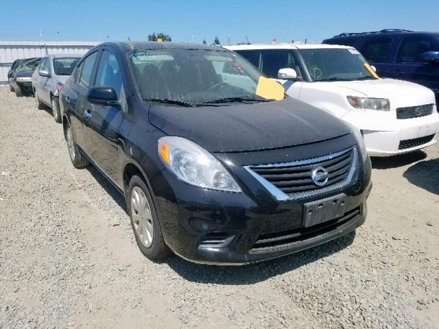 3N1CN7AP8DL887703 - 2013 NISSAN VERSA S BLACK photo 1