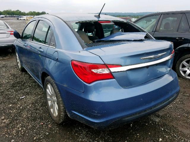 1C3BC1FB5BN569130 - 2011 CHRYSLER 200 TOURIN BLUE photo 3