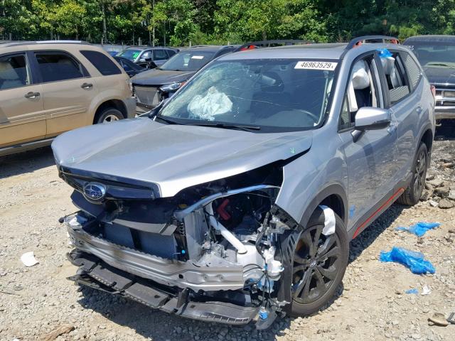 JF2SKAPC4KH437997 - 2019 SUBARU FORESTER S GRAY photo 2