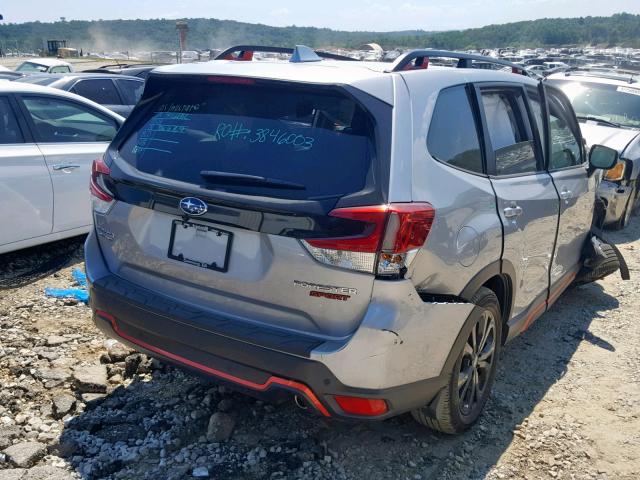 JF2SKAPC4KH437997 - 2019 SUBARU FORESTER S GRAY photo 4