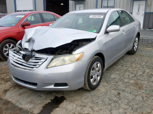 4T1BE46K67U043802 - 2007 TOYOTA CAMRY NEW SILVER photo 2
