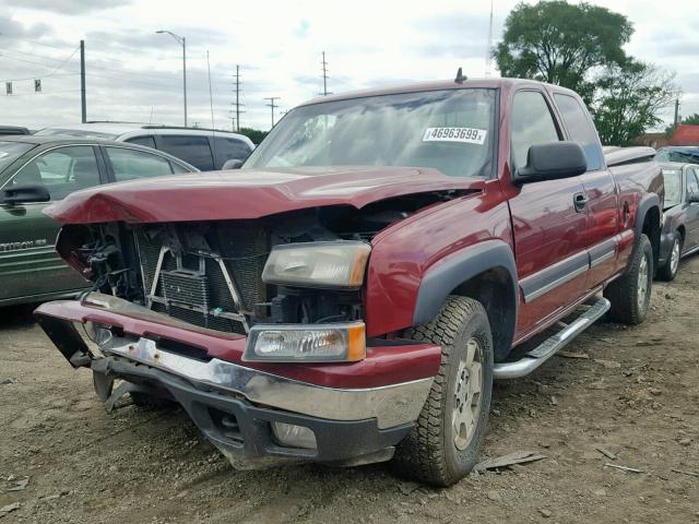 1GCEK19Z66Z237443 - 2006 CHEVROLET SILVERADO RED photo 2