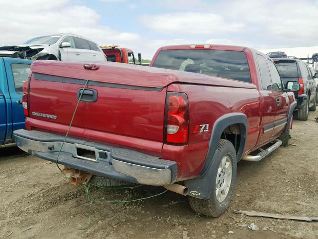 1GCEK19Z66Z237443 - 2006 CHEVROLET SILVERADO RED photo 4