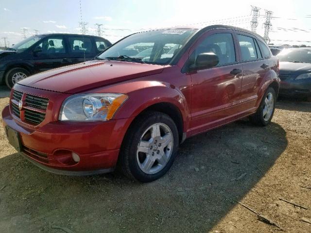 1B3HB48B28D578911 - 2008 DODGE CALIBER SX RED photo 2