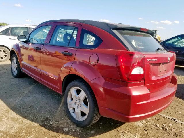 1B3HB48B28D578911 - 2008 DODGE CALIBER SX RED photo 3