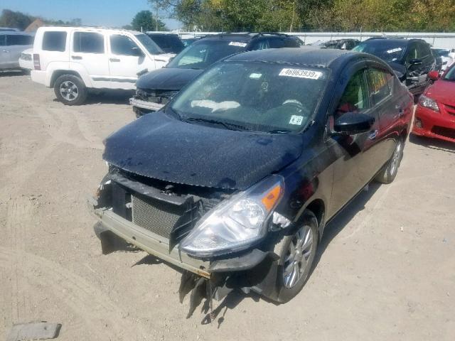 3N1CN7AP5GL872323 - 2016 NISSAN VERSA S BLACK photo 2