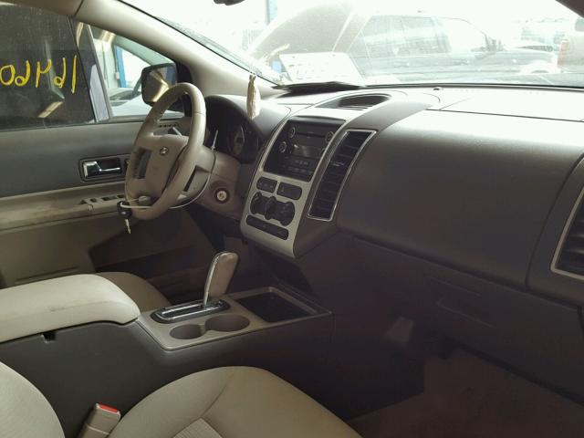 2FMDK48C28BA51796 - 2008 FORD EDGE SEL BLUE photo 5