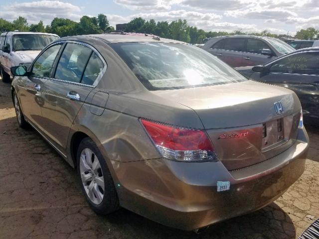 1HGCP3F85AA004520 - 2010 HONDA ACCORD EXL GRAY photo 3