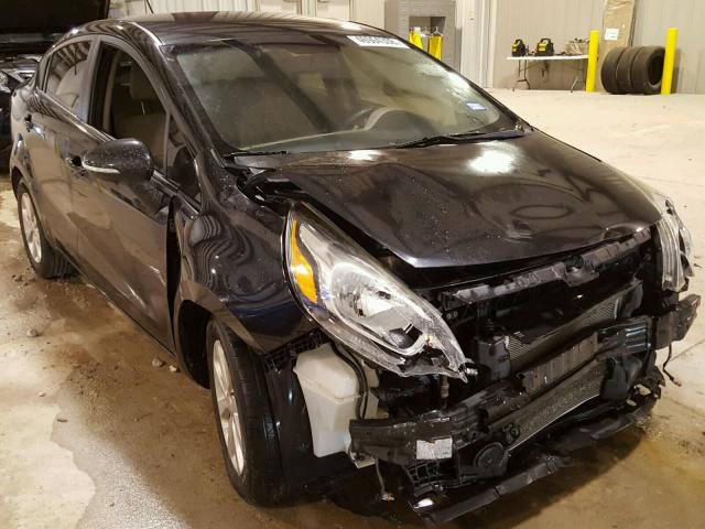 KNADN4A39D6233670 - 2013 KIA RIO EX BLACK photo 1