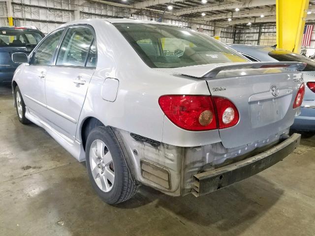 1NXBR30E16Z762634 - 2006 TOYOTA COROLLA CE SILVER photo 3