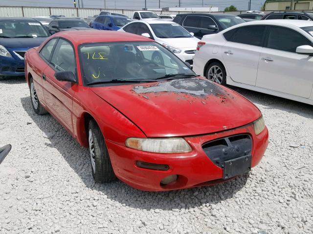 4C3AU42N9VE174199 - 1997 CHRYSLER SEBRING LX RED photo 1