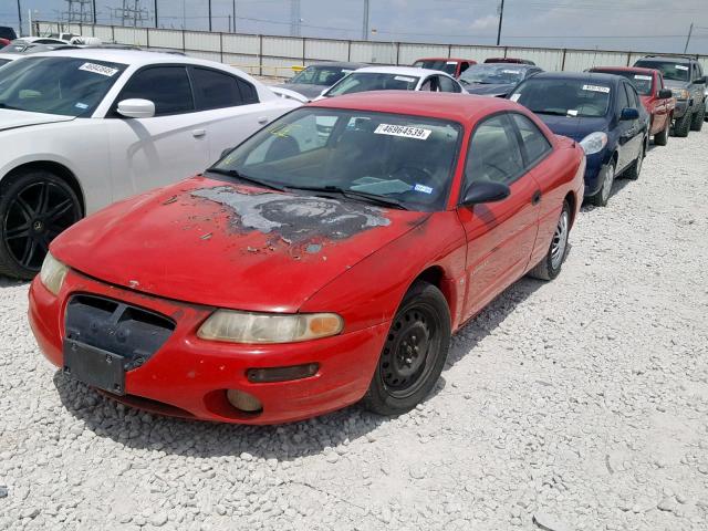 4C3AU42N9VE174199 - 1997 CHRYSLER SEBRING LX RED photo 2