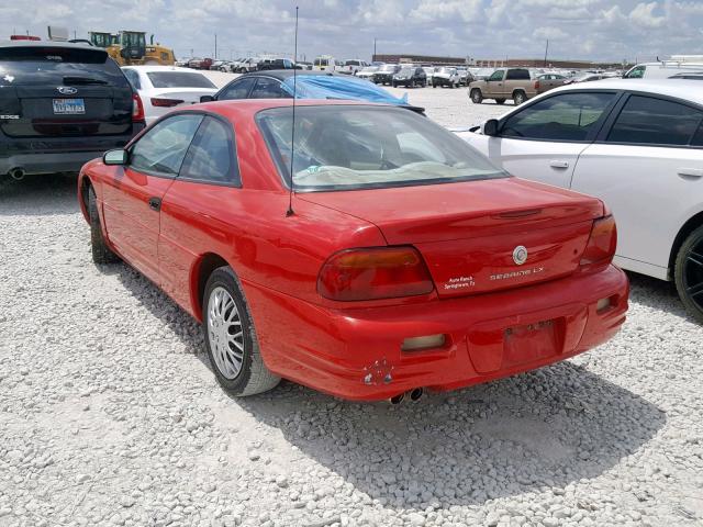 4C3AU42N9VE174199 - 1997 CHRYSLER SEBRING LX RED photo 3