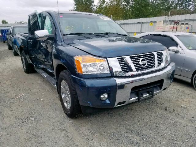 1N6BA0ED5EN506626 - 2014 NISSAN TITAN S BLUE photo 1