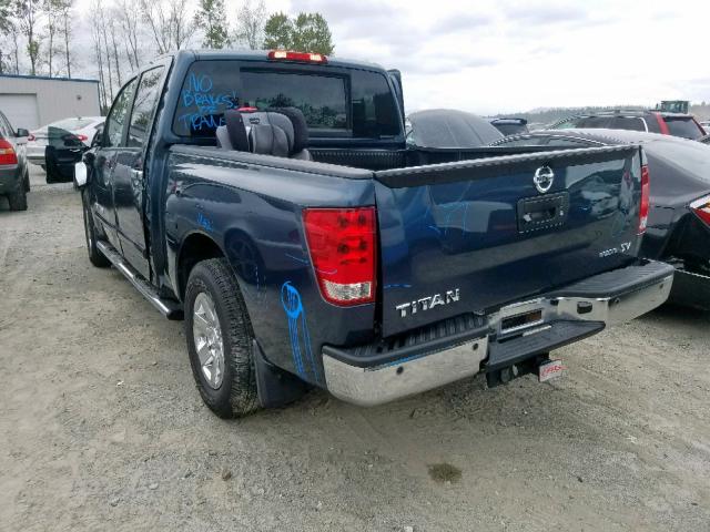 1N6BA0ED5EN506626 - 2014 NISSAN TITAN S BLUE photo 3