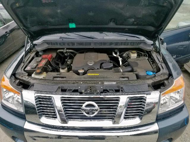 1N6BA0ED5EN506626 - 2014 NISSAN TITAN S BLUE photo 7