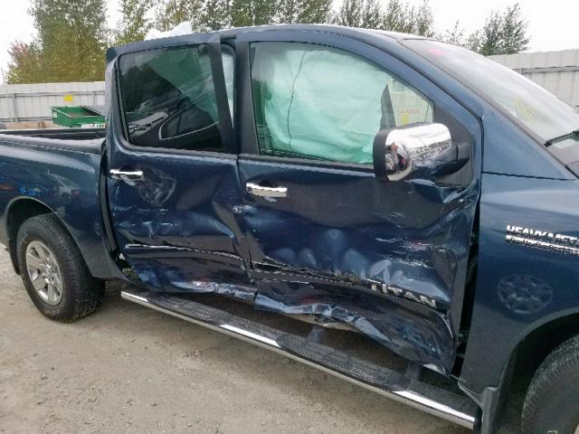 1N6BA0ED5EN506626 - 2014 NISSAN TITAN S BLUE photo 9