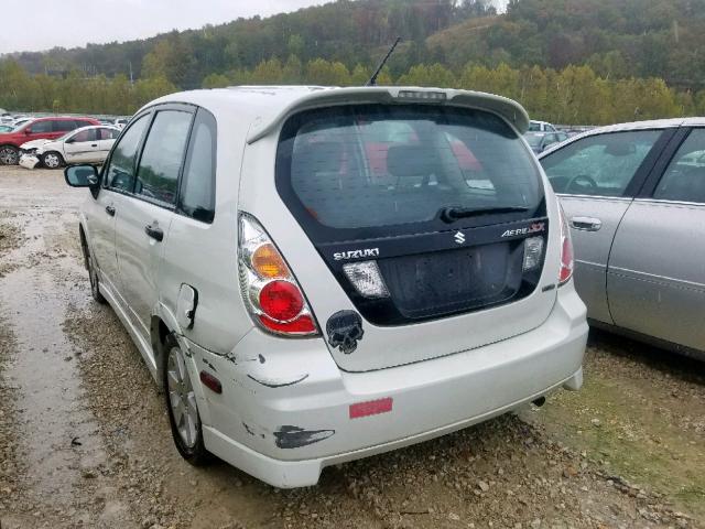 JS2RD62H265351317 - 2006 SUZUKI AERIO WHITE photo 3