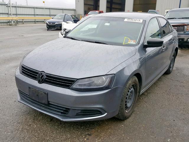 3VW2K7AJ8BM380141 - 2011 VOLKSWAGEN JETTA BASE CHARCOAL photo 2