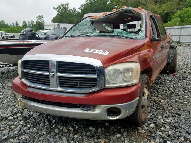 3D7ML49A87G827008 - 2007 DODGE RAM 3500 BURGUNDY photo 2