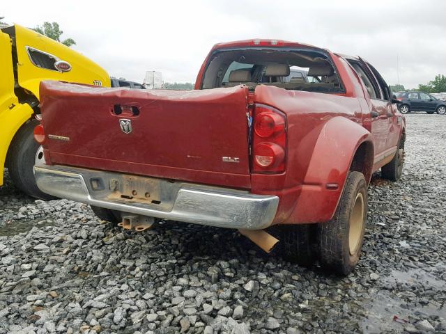 3D7ML49A87G827008 - 2007 DODGE RAM 3500 BURGUNDY photo 4