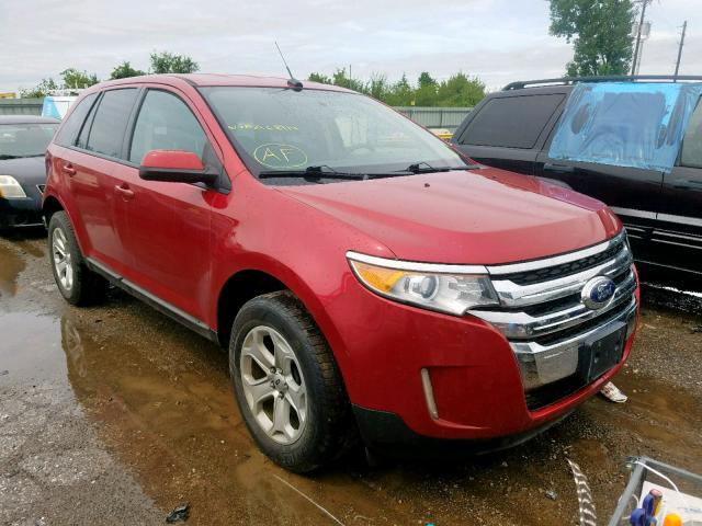 2FMDK3JC5CBA68914 - 2012 FORD EDGE SEL RED photo 1