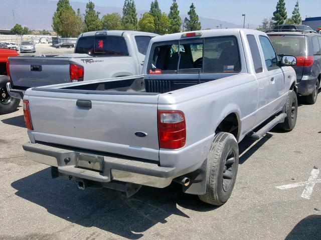 1FTYR14E81TA57938 - 2001 FORD RANGER SUP SILVER photo 4