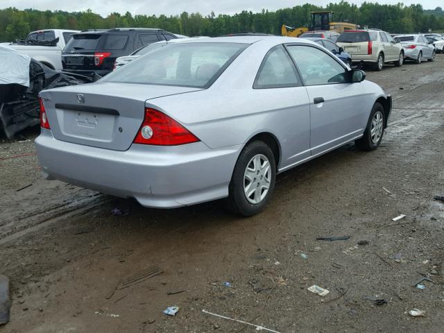 1HGEM22104L065805 - 2004 HONDA CIVIC DX V SILVER photo 4