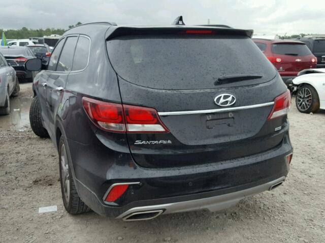 KM8SR4HF8HU247636 - 2017 HYUNDAI SANTA FE S BLACK photo 3