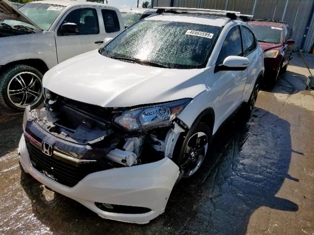 3CZRU5H73JM706916 - 2018 HONDA HR-V EXL WHITE photo 2