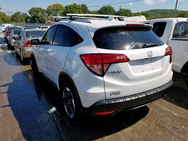 3CZRU5H73JM706916 - 2018 HONDA HR-V EXL WHITE photo 3