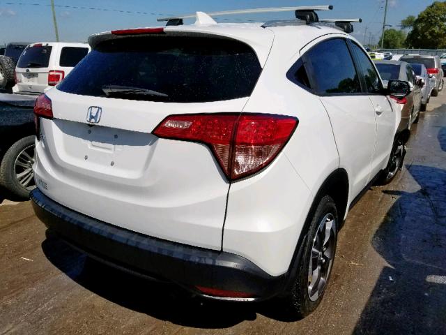 3CZRU5H73JM706916 - 2018 HONDA HR-V EXL WHITE photo 4