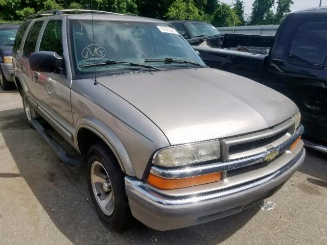 1GNCS13W9Y2351803 - 2000 CHEVROLET BLAZER BEIGE photo 1