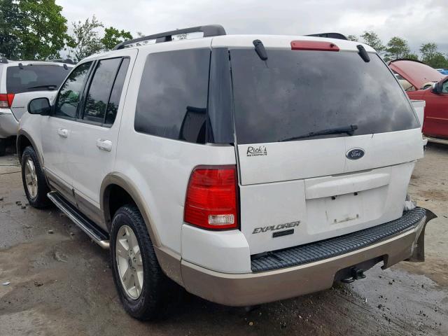 1FMZU64KX3UB17927 - 2003 FORD EXPLORER E WHITE photo 3