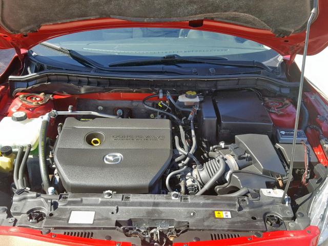 JM1BL1L54B1444847 - 2011 MAZDA 3 S RED photo 7