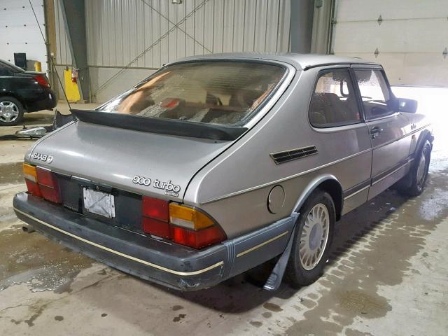 YS3AT35L3H7017953 - 1987 SAAB 900 SILVER photo 4