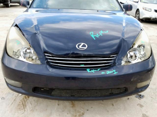 JTHBF30G625021123 - 2002 LEXUS ES 300 BLUE photo 9