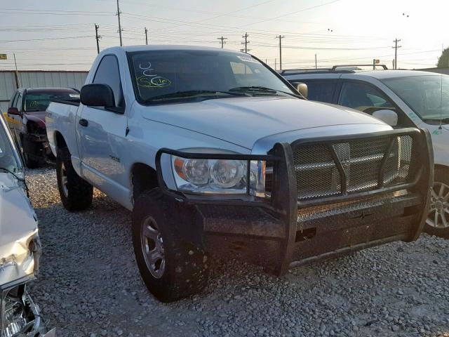 1D7HU16N68J227382 - 2008 DODGE RAM 1500 S WHITE photo 1