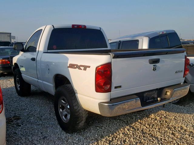 1D7HU16N68J227382 - 2008 DODGE RAM 1500 S WHITE photo 3