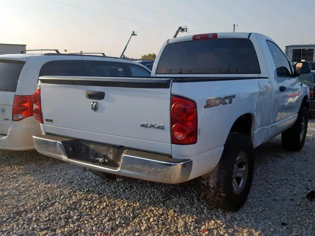 1D7HU16N68J227382 - 2008 DODGE RAM 1500 S WHITE photo 4