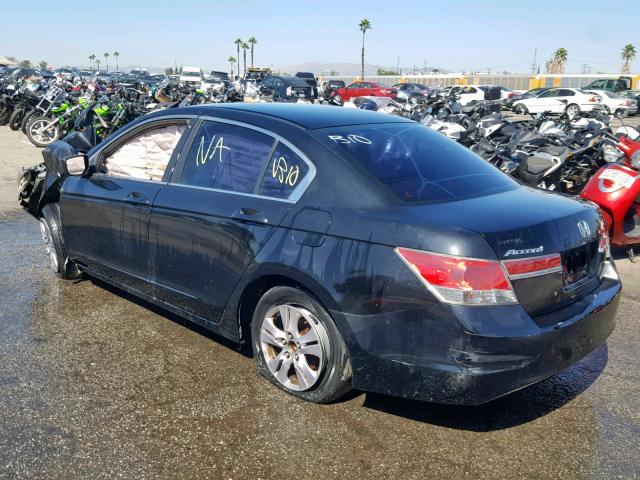 1HGCP2F65CA210500 - 2012 HONDA ACCORD SE BLACK photo 3