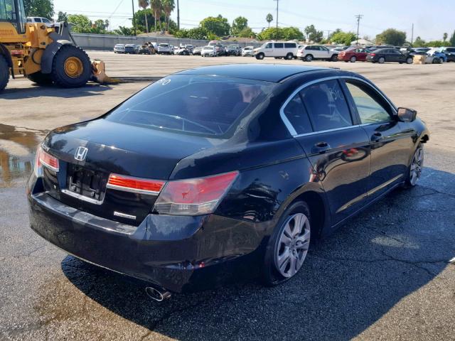 1HGCP2F65CA210500 - 2012 HONDA ACCORD SE BLACK photo 4