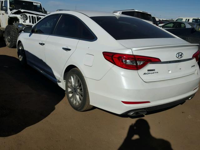 5NPE34AF7FH022029 - 2015 HYUNDAI SONATA SPO WHITE photo 3