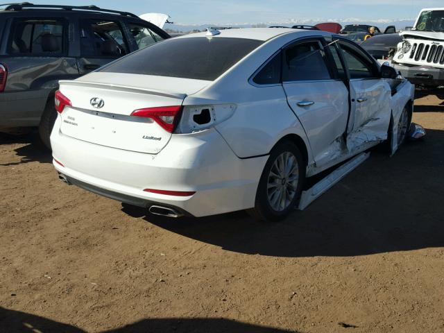 5NPE34AF7FH022029 - 2015 HYUNDAI SONATA SPO WHITE photo 4