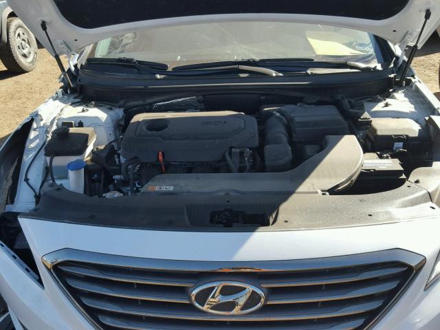 5NPE34AF7FH022029 - 2015 HYUNDAI SONATA SPO WHITE photo 7