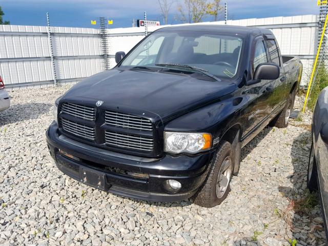 1D7HU18D73S283726 - 2003 DODGE RAM 1500 S BLACK photo 2