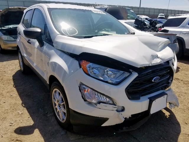 MAJ3P1RE7JC187689 - 2018 FORD ECOSPORT S WHITE photo 1