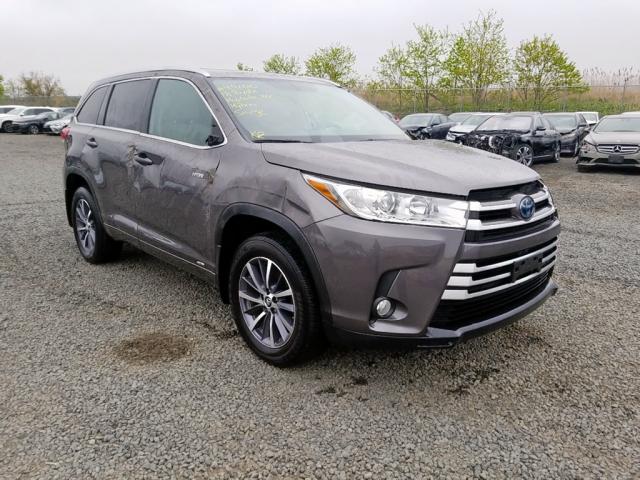 5TDJGRFH4JS038489 - 2018 TOYOTA HIGHLANDER GRAY photo 1